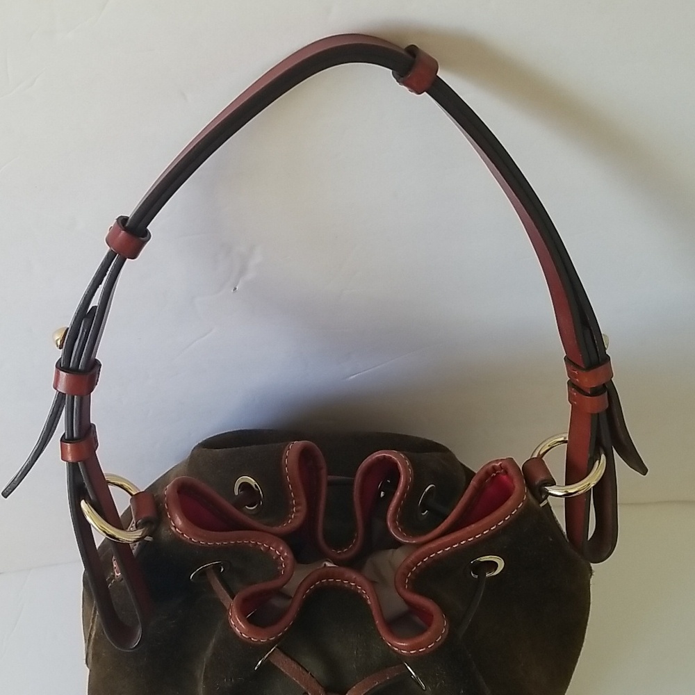DOONEY &Bourke Suede Drawstring Bag. SOLD OUT !!! - Picture 8 of 16